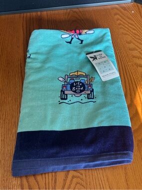 Life is Good Kayaking with the Jeep Beach Towel